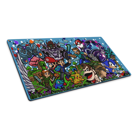 Large Gaming Mouse Pad with Iconic Characters